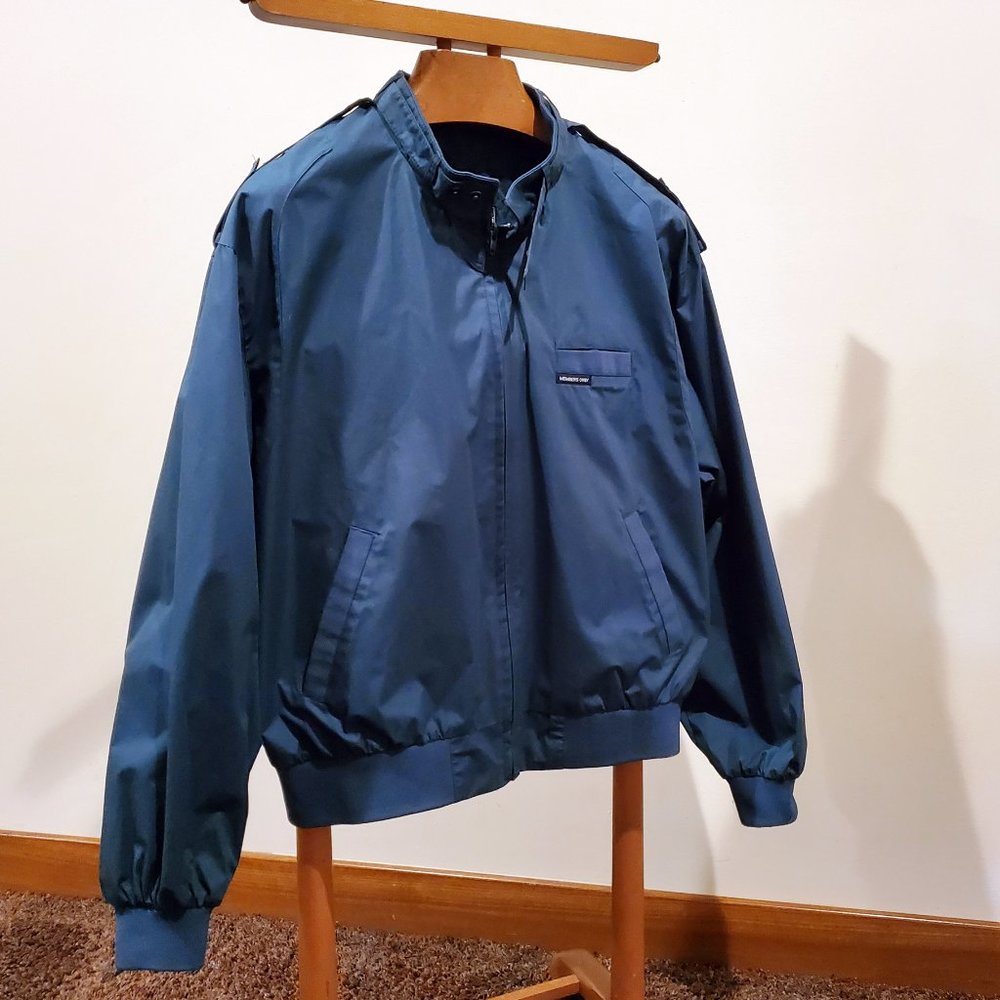 XL Members Only Jacket Teal Green Men's Bomber - Picture 10 of 15
